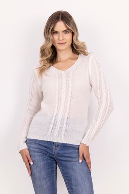 Sweter damski MKM ze sklepu: Cudmoda w kategorii: Swetry damskie - zdjęcie WP-ADS-ZJHDFTVFS_30047