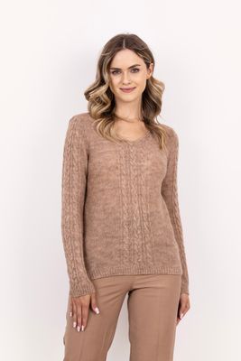 Sweter damski na zimę MKM ze sklepu: Cudmoda w kategorii: Swetry damskie - zdjęcie WP-ADS-ZJHDFTVFS_30048