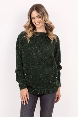 Sweter damski casual MKM ze sklepu: Cudmoda w kategorii: Swetry damskie - zdjęcie WP-ADS-ZJHDFTVFS_30053