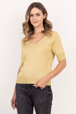 Sweter damski casual MKM ze sklepu: Cudmoda w kategorii: Swetry damskie - zdjęcie WP-ADS-ZJHDFTVFS_30056