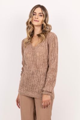 Sweter damski na zimę MKM ze sklepu: Cudmoda w kategorii: Swetry damskie - zdjęcie WP-ADS-ZJHDFTVFS_30062