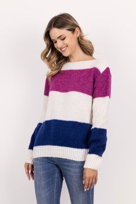 Sweter damski na zimę MKM ze sklepu: Cudmoda w kategorii: Swetry damskie - zdjęcie WP-ADS-ZJHDFTVFS_30186