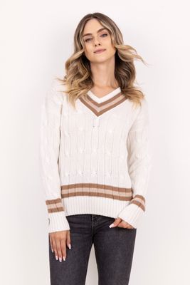 Sweter damski MKM ze sklepu: Cudmoda w kategorii: Swetry damskie - zdjęcie WP-ADS-ZJHDFTVFS_30190