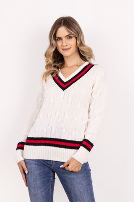 Sweter damski MKM ze sklepu: Cudmoda w kategorii: Swetry damskie - zdjęcie WP-ADS-ZJHDFTVFS_30191