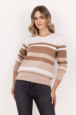 Sweter damski casual MKM ze sklepu: Cudmoda w kategorii: Swetry damskie - zdjęcie WP-ADS-ZJHDFTVFS_30195