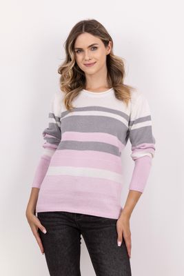 Sweter damski casualowy MKM ze sklepu: Cudmoda w kategorii: Swetry damskie - zdjęcie WP-ADS-ZJHDFTVFS_30196