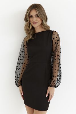 Sukienka elegancka z koronką Cudmoda ze sklepu: Cudmoda w kategorii: Sukienki - zdjęcie WP-ADS-ZJHDFTVFS_30695
