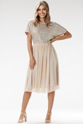 Sukienka elegancka rozkloszowana AWAMA ze sklepu: Cudmoda w kategorii: Sukienki - zdjęcie WP-ADS-ZJHDFTVFS_30752