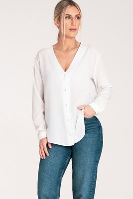 FIGL - Koszula damska na wiosnę elegancka ze sklepu: Cudmoda w kategorii: Koszule damskie - zdjęcie WP-ADS-ZJHDFTVFS_30914