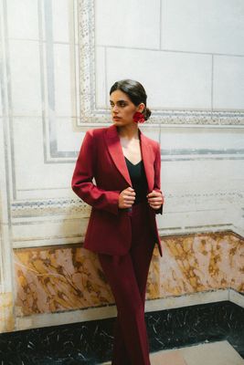 czerwony Marynarka Stylove ze sklepu: Cudmoda w kategorii: Marynarki damskie