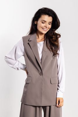 AWAMA - Kamizelka damska casual ze sklepu: Cudmoda w kategorii: Kamizelki damskie - zdjęcie WP-ADS-ZJHDFTVFS_32130