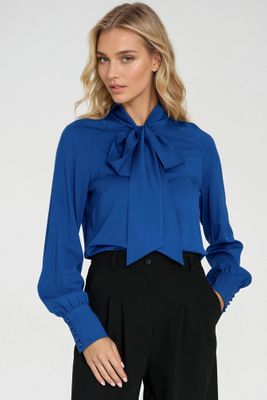 Bluzka damska jesienna elegancka NIFE ze sklepu: Cudmoda w kategorii: Bluzki damskie - zdjęcie WP-ADS-ZJHDFTVFS_32315