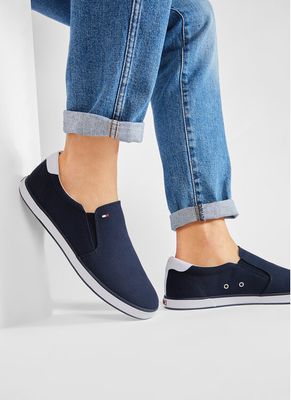 Trampki męskie jesienne Tommy Hilfiger ze sklepu: eobuwie.pl w kategorii: Trampki męskie - zdjęcie WP-EBWP-9KUZS-09B_0000199097744