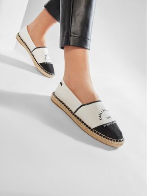 Karl Lagerfeld - Espadryle damskie na lato ze sklepu: eobuwie.pl w kategorii: Espadryle damskie - zdjęcie WP-EBWP-9KUZS-09B_0000206890719