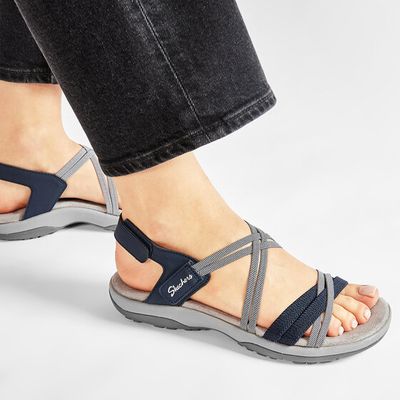 Skechers - Sandały damskie na lato ze sklepu: eobuwie.pl w kategorii: Sandały damskie - zdjęcie WP-EBWP-9KUZS-09B_0000208259330