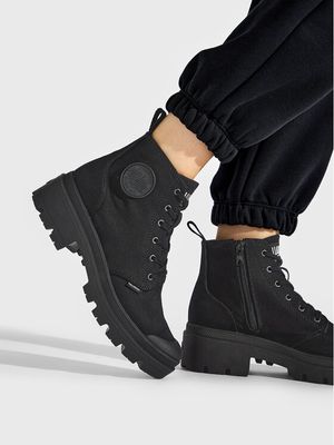 Palladium - Workery damskie jesienne ze sklepu: eobuwie.pl w kategorii: Workery damskie - zdjęcie WP-EBWP-9KUZS-09B_0000209132649
