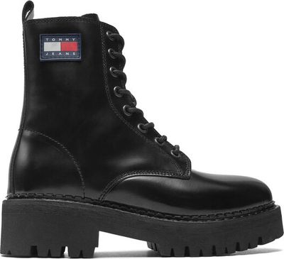 Workery damskie jesienne Tommy Jeans ze sklepu: eobuwie.pl w kategorii: Workery damskie - zdjęcie WP-EBWP-9KUZS-09B_0000301096450