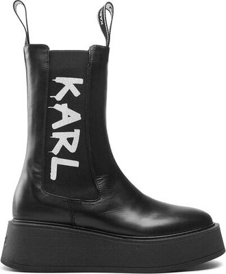 Botki jesienne Karl Lagerfeld ze sklepu: eobuwie.pl w kategorii: Botki - zdjęcie WP-EBWP-9KUZS-09B_0000301442592