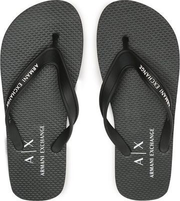 Klapki męskie na lato Armani Exchange ze sklepu: eobuwie.pl w kategorii: Klapki męskie - zdjęcie WP-EBWP-9KUZS-09B_0000302365012