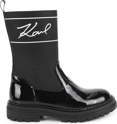 Buty zimowe dziecięce zimowe Karl Lagerfeld Kids ze sklepu: eobuwie.pl w kategorii: Buty zimowe dziecięce - zdjęcie WP-EBWP-9KUZS-09B_0000303099794
