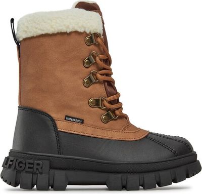 Buty zimowe dziecięce zimowe Tommy Hilfiger ze sklepu: eobuwie.pl w kategorii: Buty zimowe dziecięce - zdjęcie WP-EBWP-9KUZS-09B_0000303146696