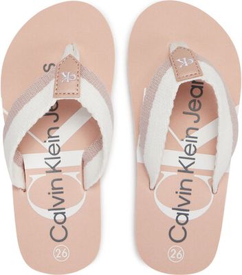 Klapki dziecięce zimowy Calvin Klein Jeans ze sklepu: eobuwie.pl w kategorii: Klapki dziecięce - zdjęcie WP-EBWP-9KUZS-09B_0000303744366