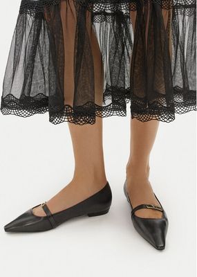 Emporio Armani - Balerinki na wiosnę ze sklepu: eobuwie.pl w kategorii: Balerinki - zdjęcie WP-EBWP-9KUZS-09B_0000304378751