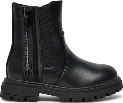Buty zimowe dziecięce na zimę Calvin Klein Jeans ze sklepu: eobuwie.pl w kategorii: Buty zimowe dziecięce - zdjęcie WP-EBWP-9KUZS-09B_0000304425974