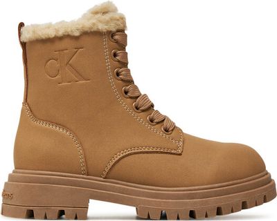 Buty zimowe dziecięce na zimę Calvin Klein Jeans ze sklepu: eobuwie.pl w kategorii: Buty zimowe dziecięce - zdjęcie WP-EBWP-9KUZS-09B_0000304430855