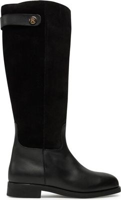 Kozaki damskie na zimę Tommy Hilfiger ze sklepu: eobuwie.pl w kategorii: Kozaki damskie - zdjęcie WP-EBWP-9KUZS-09B_0000304439544
