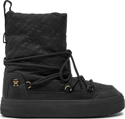 Śniegowce damskie na zimę Tommy Hilfiger ze sklepu: eobuwie.pl w kategorii: Śniegowce damskie - zdjęcie WP-EBWP-9KUZS-09B_0000304439810