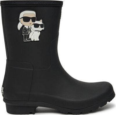 Kalosze damskie jesienne Karl Lagerfeld ze sklepu: eobuwie.pl w kategorii: Kalosze damskie - zdjęcie WP-EBWP-9KUZS-09B_0000304502194