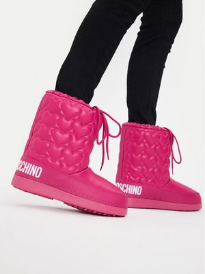 Śniegowce damskie na zimę Love Moschino ze sklepu: eobuwie.pl w kategorii: Śniegowce damskie - zdjęcie WP-EBWP-9KUZS-09B_0000304549052