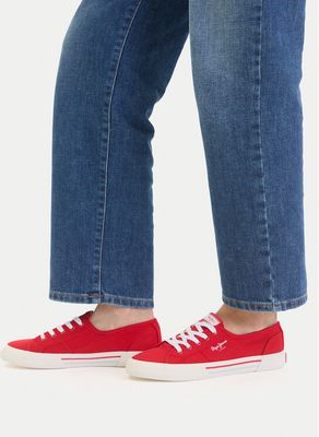 Pepe Jeans - Trampki damskie na wiosnę ze sklepu: eobuwie.pl w kategorii: Trampki damskie - zdjęcie WP-EBWP-9KUZS-09B_0000304740558