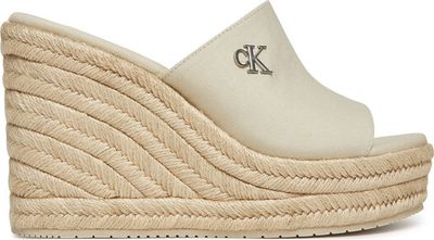Espadryle damskie na lato Calvin Klein Jeans ze sklepu: eobuwie.pl w kategorii: Espadryle damskie - zdjęcie WP-EBWP-9KUZS-09B_0000304825941