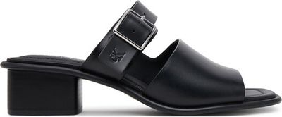 Calvin Klein Jeans - Klapki damskie na lato ze sklepu: eobuwie.pl w kategorii: Klapki damskie - zdjęcie WP-EBWP-9KUZS-09B_0000304826016