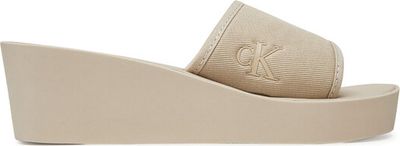 Klapki damskie na lato Calvin Klein Jeans ze sklepu: eobuwie.pl w kategorii: Klapki damskie - zdjęcie WP-EBWP-9KUZS-09B_0000304826498