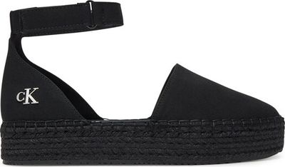 Espadryle damskie na lato Calvin Klein Jeans ze sklepu: eobuwie.pl w kategorii: Espadryle damskie - zdjęcie WP-EBWP-9KUZS-09B_0000304826504