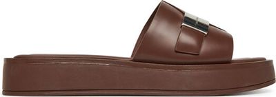 Klapki damskie na lato Calvin Klein ze sklepu: eobuwie.pl w kategorii: Klapki damskie - zdjęcie WP-EBWP-9KUZS-09B_0000304828553