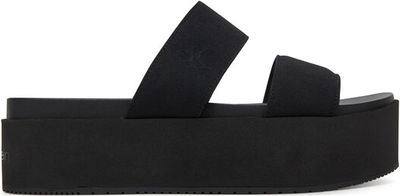 Klapki damskie na lato Calvin Klein Jeans ze sklepu: eobuwie.pl w kategorii: Klapki damskie - zdjęcie WP-EBWP-9KUZS-09B_0000304829147