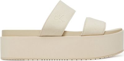 Calvin Klein Jeans - Klapki damskie na lato ze sklepu: eobuwie.pl w kategorii: Klapki damskie - zdjęcie WP-EBWP-9KUZS-09B_0000304829161