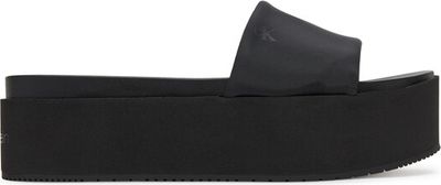 Klapki damskie na lato Calvin Klein Jeans ze sklepu: eobuwie.pl w kategorii: Klapki damskie - zdjęcie WP-EBWP-9KUZS-09B_0000304829215