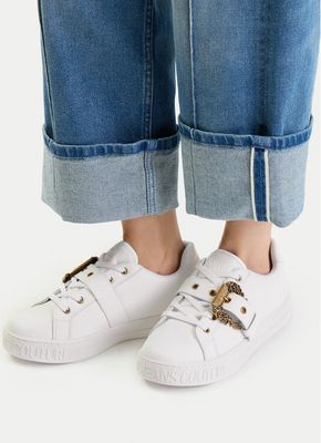 Buty sportowe damskie wiosenne Versace Jeans Couture ze sklepu: eobuwie.pl w kategorii: Buty sportowe damskie - zdjęcie WP-EBWP-9KUZS-09B_0000304946905