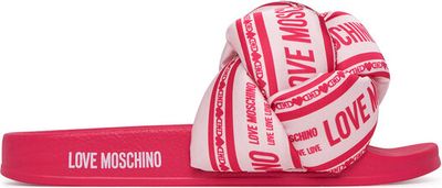 Love Moschino - Klapki damskie na lato ze sklepu: eobuwie.pl w kategorii: Klapki damskie - zdjęcie WP-EBWP-9KUZS-09B_0000304970597