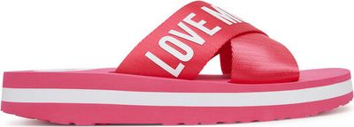 Love Moschino - Klapki damskie na lato ze sklepu: eobuwie.pl w kategorii: Klapki damskie - zdjęcie WP-EBWP-9KUZS-09B_0000304970627
