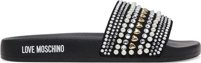 Love Moschino - Klapki damskie na lato ze sklepu: eobuwie.pl w kategorii: Klapki damskie - zdjęcie WP-EBWP-9KUZS-09B_0000304970665