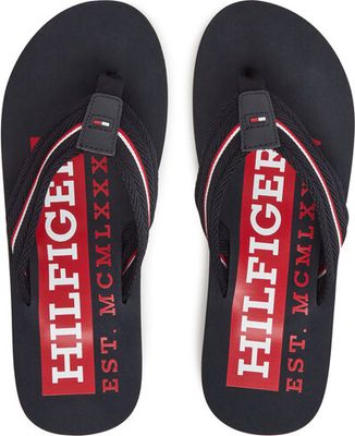 Klapki męskie na lato Tommy Hilfiger ze sklepu: eobuwie.pl w kategorii: Klapki męskie - zdjęcie WP-EBWP-9KUZS-09B_0000305155627