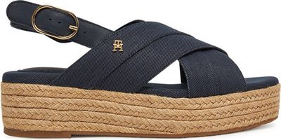 Espadryle damskie na lato Tommy Hilfiger ze sklepu: eobuwie.pl w kategorii: Espadryle damskie - zdjęcie WP-EBWP-9KUZS-09B_0000305156624