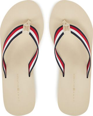Klapki damskie na lato Tommy Hilfiger ze sklepu: eobuwie.pl w kategorii: Klapki damskie - zdjęcie WP-EBWP-9KUZS-09B_0000305157416