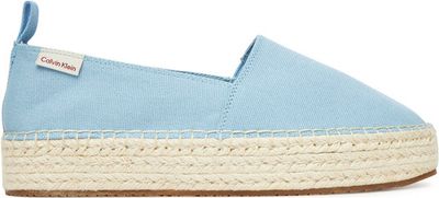 Espadryle damskie na lato Calvin Klein Jeans ze sklepu: eobuwie.pl w kategorii: Espadryle damskie - zdjęcie WP-EBWP-9KUZS-09B_0000305197412